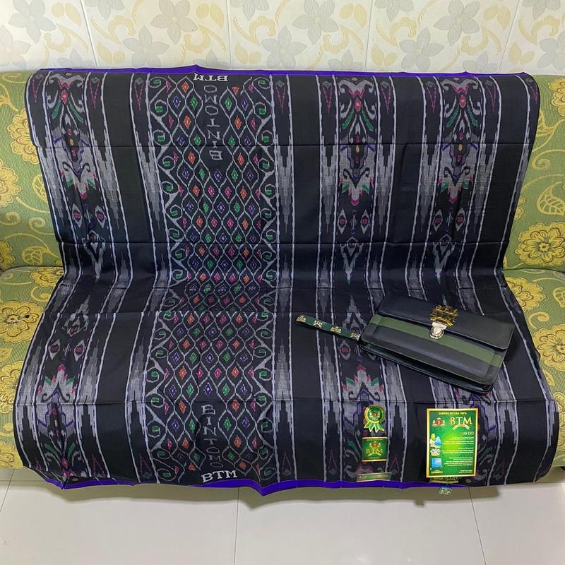 Sarung BTM Type MJM Original Songket Signature Full Sutra 100% 1