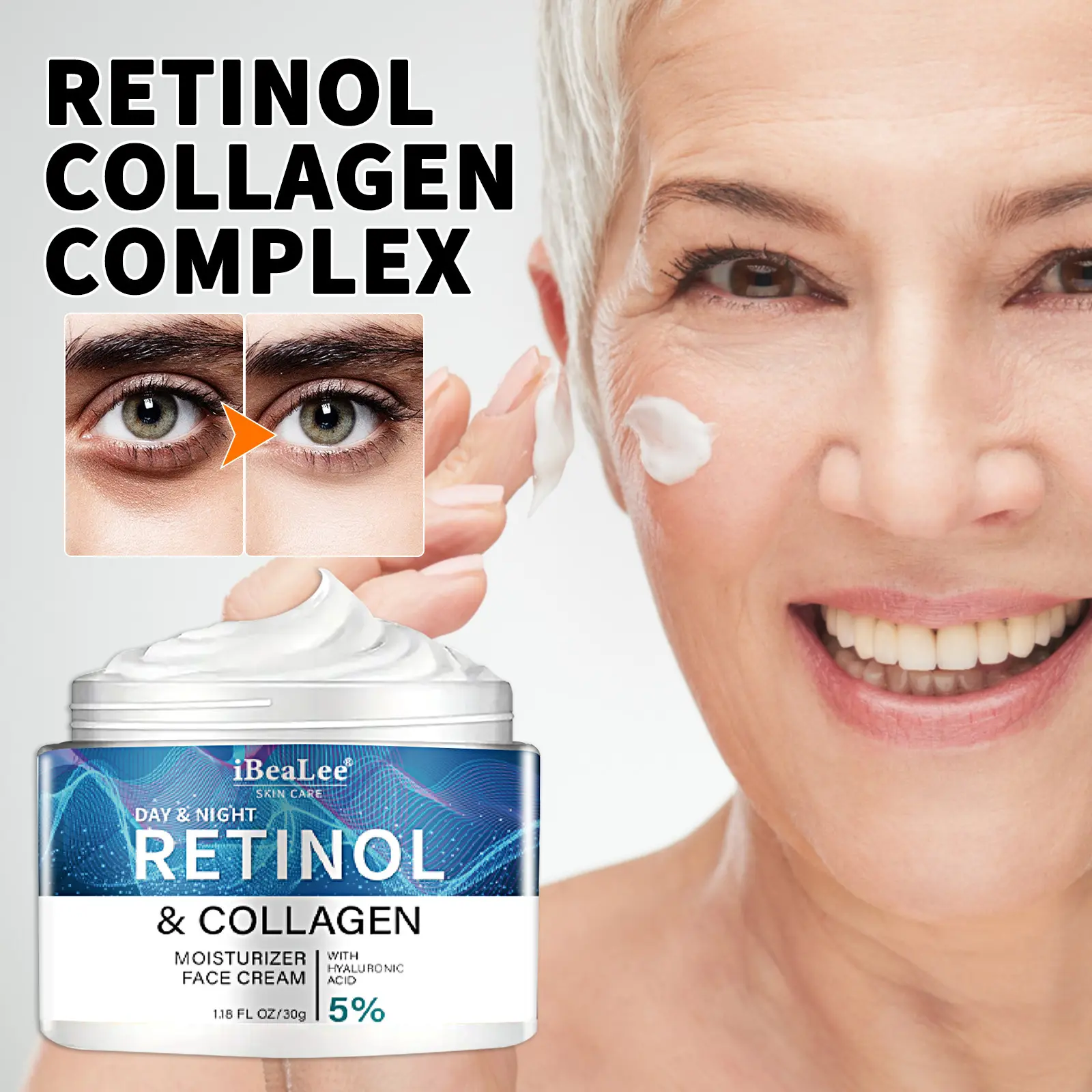 Retinol Whitening Cream Vitamin A Hydrating Moisturizing Nourishing Anti-Wrinkle Repair Cream Skin Care