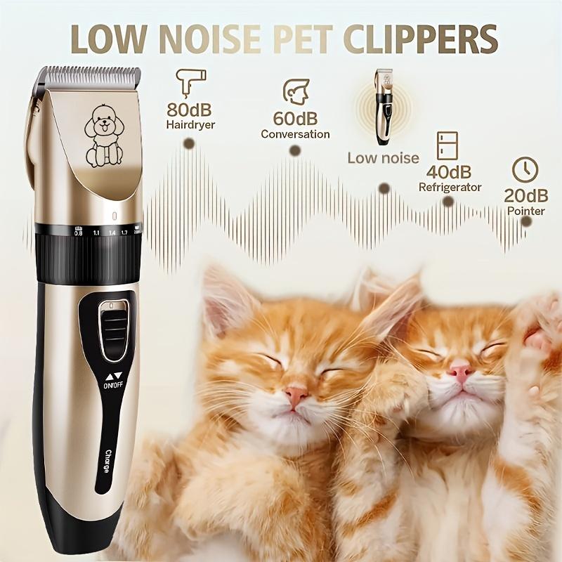 Product Introduction of USB Rechargeable Professional Dog Grooming Kit - Electric Clippers with Thick Ceramic Blades, Brush, Measuring Tool Set for Cats and Dogs 0