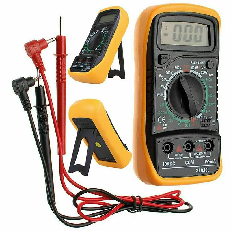 Multimeter Digital Paket Lengkap Dan Murah ASLI ADA BUZZERNYA MULTITESTER DIGITAL / MULTIMETER  Multitester LCD besar-  Digital Multimeter  Transistor Buzzer Original 6
