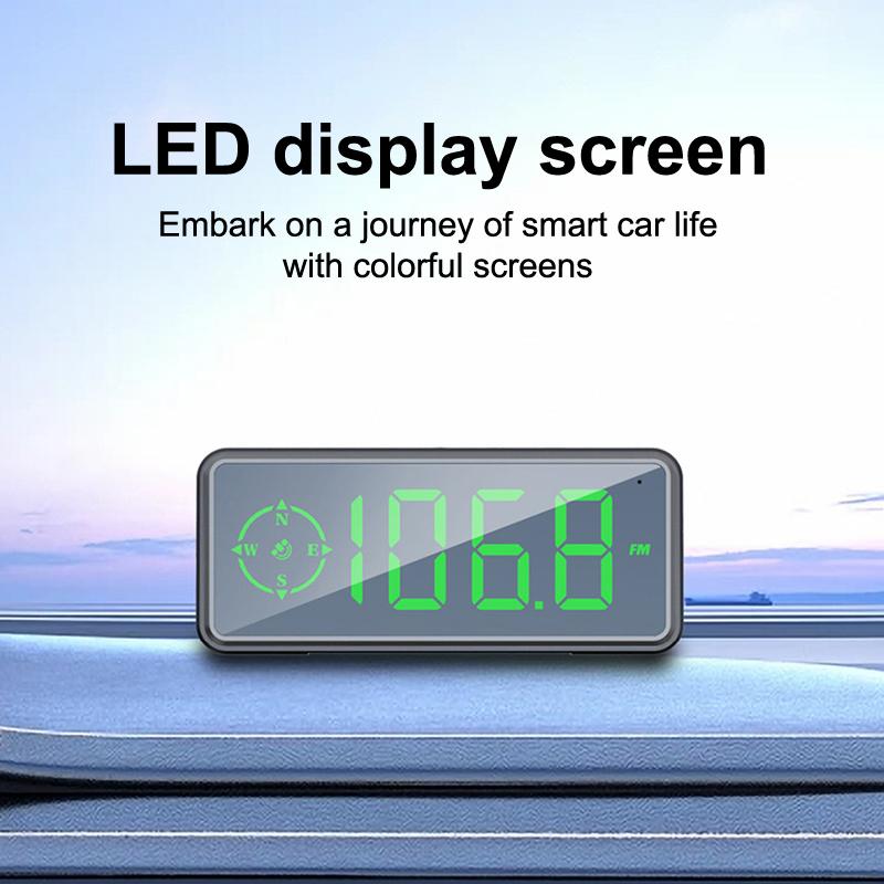 Product Introduction of Car Digital Speed Head Up Display Universal Speedometer HUD  Compass Speed Measurement Indicator For Truck Vehicles USB Power 19