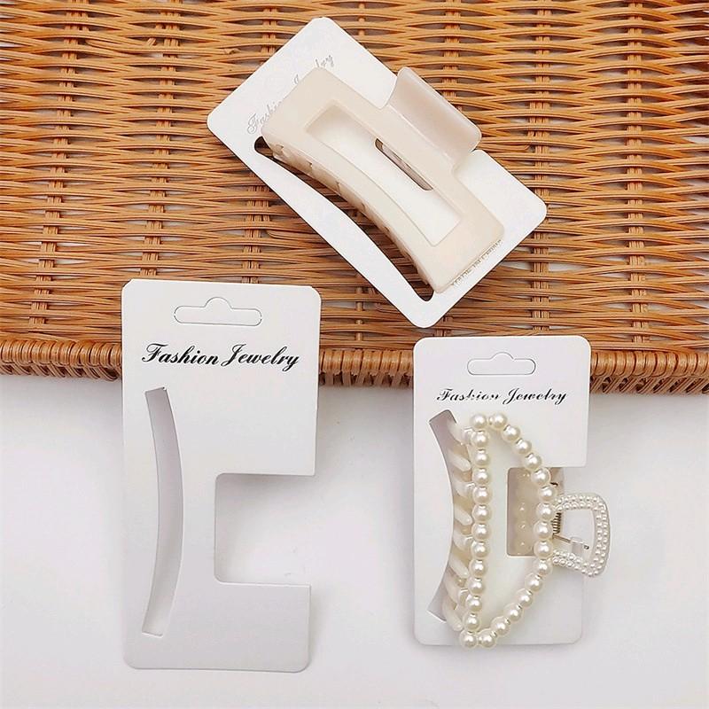Bộ 50 thẻ giấy trưng bày kẹp tóc handmade thủ công 0