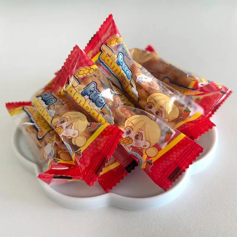 【Halal】1 Kantong Isi 60PCS/120PCS Kue Tambang: Pilihan Rasa Pedas & Manis,Camilan Halal yang Cocok untuk Relaksasi dan Acara Kumpul-Kumpul! Dikemas dalam kantong kecil,lebih praktis untuk disimpan! Snack Food Cookies Cemilan Kering 4