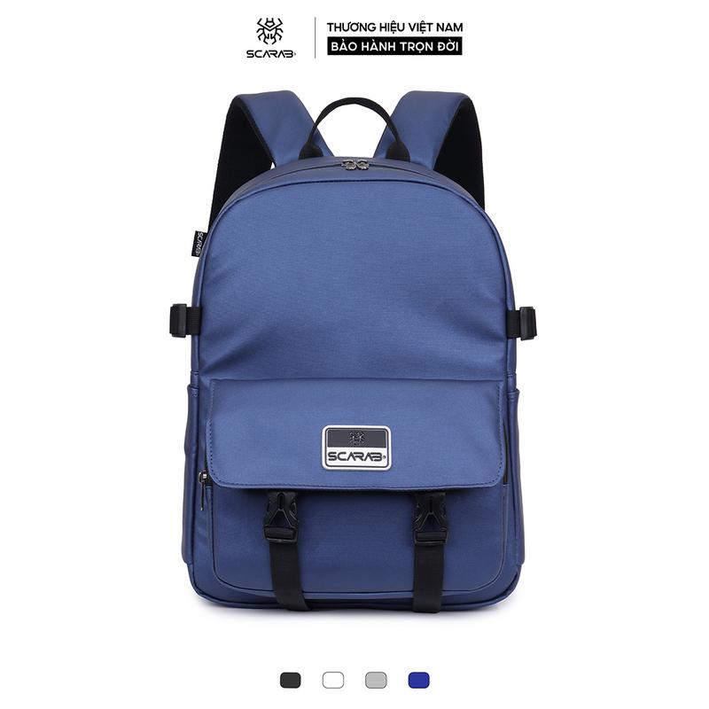[SO]Scarab Chapter Leather Backpack - Balo Da PU Thời Trang, Balo Đi Học Đựng Vừa Laptop 15.6 Inch