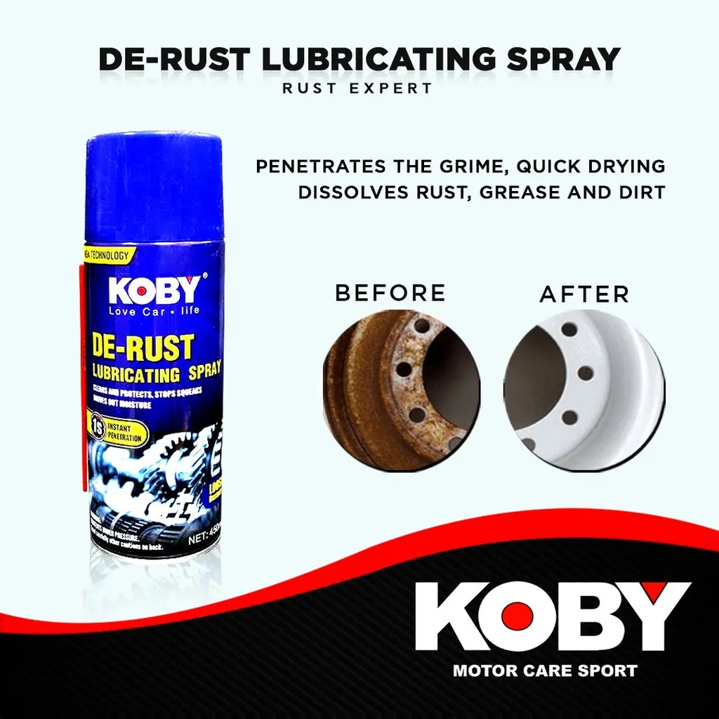 Koby de-rust Lubricating spray(450ml)