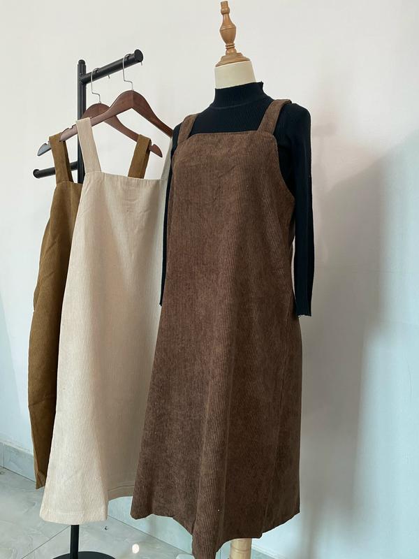 Yếm nhung nữ dáng xuông dài, Váy yếm hai dây quai to nhung gân nhiều màu