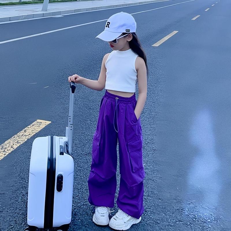 Product Introduction of Anito Kids Children's Cargo Pants Summer Fashionable Korean Style Casual And Versatile Pants Kids Jogger Pants 120-160CM 30