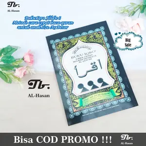 Bisa COD Buku iqro besar A5  Soft Cover Jilid 1 Sampai 6 Bisa di dapatkan hanya di Tb Al-hasan palasari bandung Quran