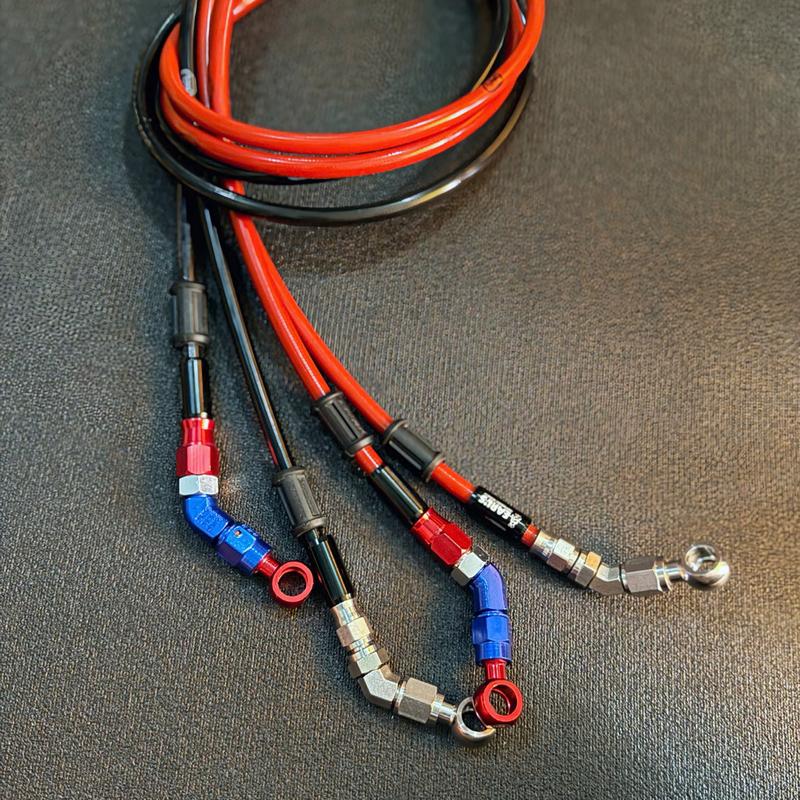 Dây dầu hell bấm đầu 45 độ Earls lắp đặt nhiều dòng xe - phụ tùng phanh