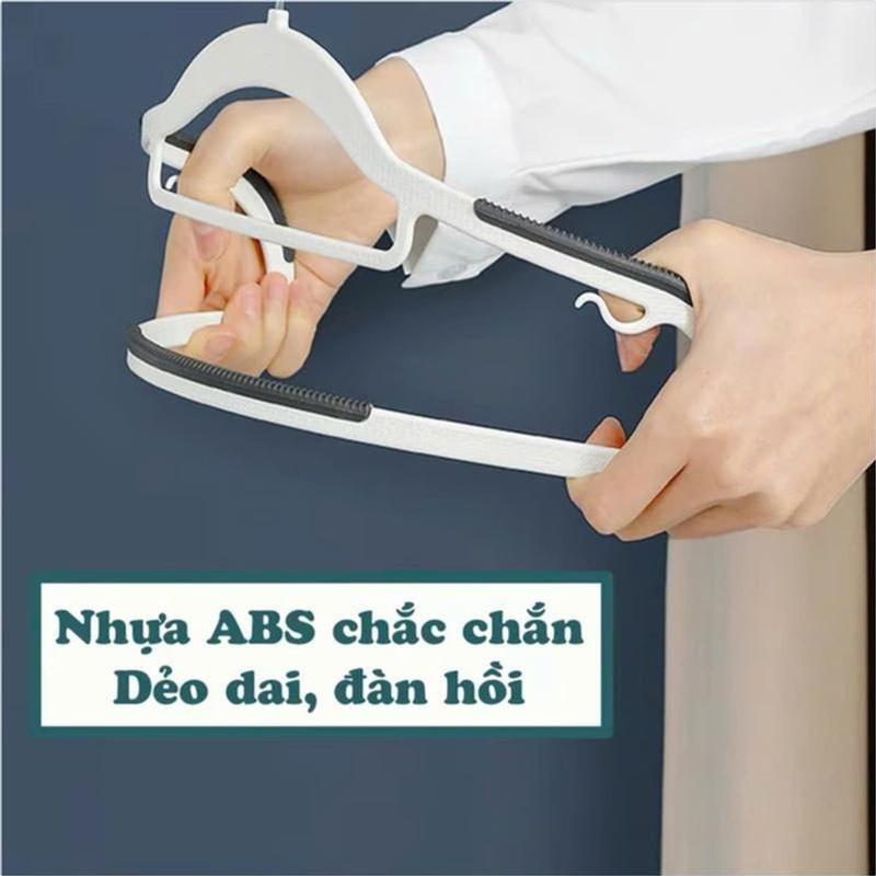 [HÀNG MỚI] COMBO30 MÓC TREO QUẦN ÁO CHỐNG TRƯỢT , móc xoay 360, Dẻo dai, sang trọng, giữ form quần áo. nhần hàng lỗi đổi (giao màu màu ngẫu nhiên) 4