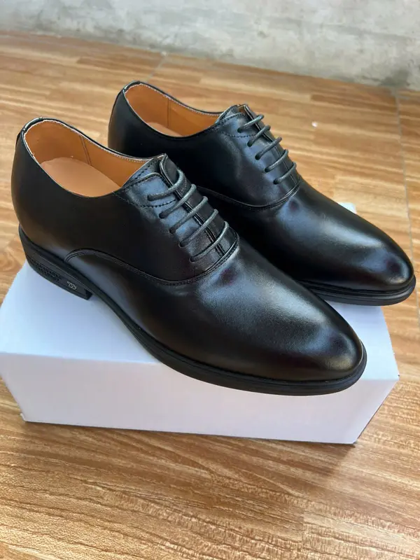 Giày TC3 Tây Nam Công Sở Buộc Dây Tăng Chiều Cao 7cm Đế Ca Su Nhập Lịch Lãm Shoes 0