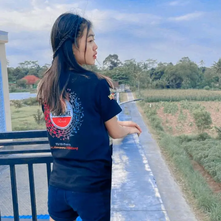 kaos top karaoke bintang Santai Katun Sablon