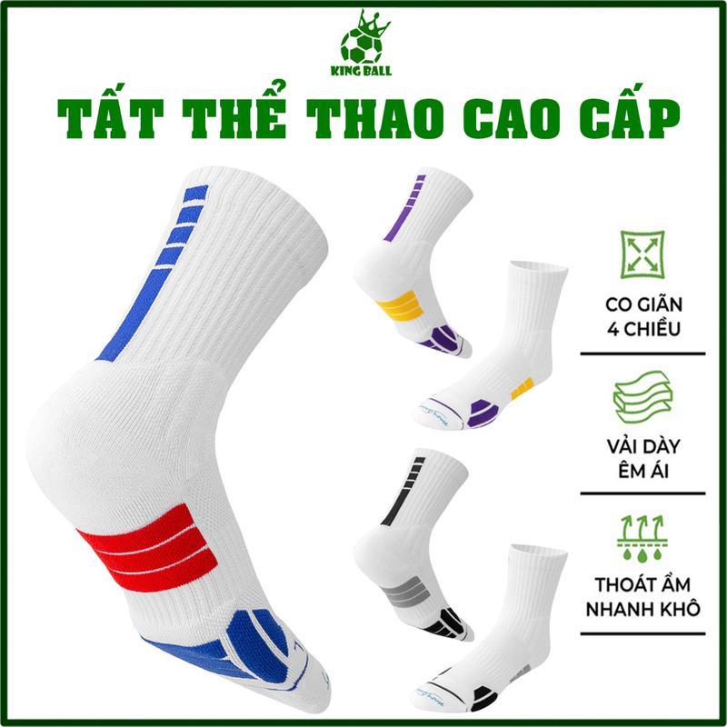 Tất Thể Thao Vớ Pickleball Nam Nữ Chống Trơn Chính Hãng Cao Cấp Bóng Rổ Chạy Bộ Đá Banh Bóng Chuyền Cầu Lông Tennis Đạp Xe Tập Gym