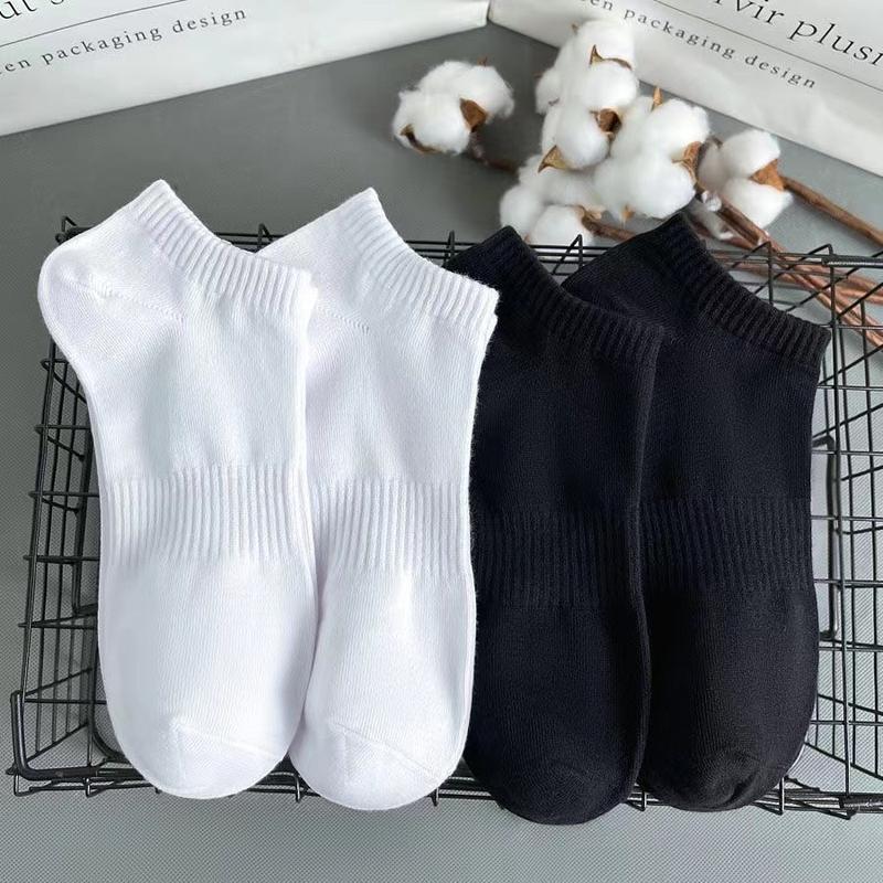 Combo 10 Đôi Tất Vớ Cotton Cổ Ngắn Thoáng Khí Nam Nữ Menswear - Chất Liệu Vải Hàn Co Giãn Bốn Chiều