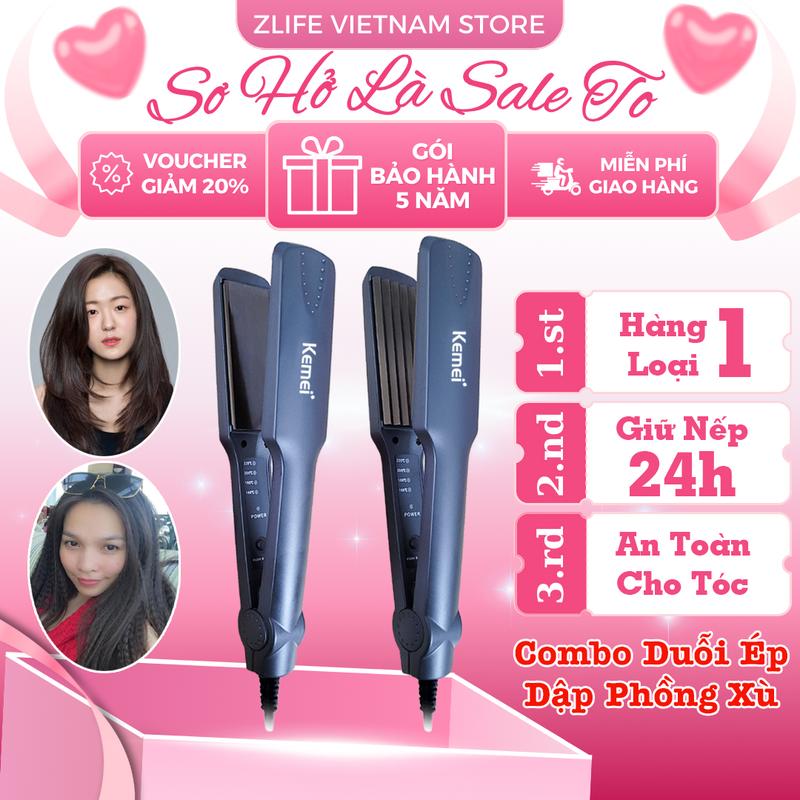 Máy Dập Xù Bấm Phồng Chân Tóc 332 Làm Nóng Nhanh Dễ Sử Dụng