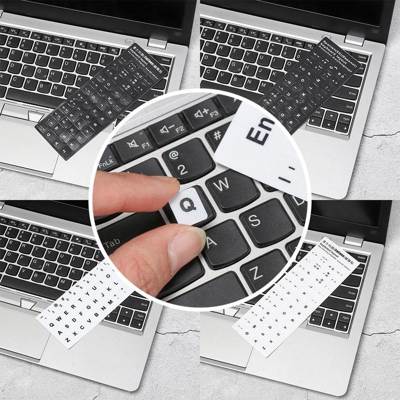 Yan Office Store Bàn phím máy tính xách tay tiếng Anh Deutsch Hình dán bàn phím người Tây Ban Nha Bố cục bảng chữ cái Thư Nga