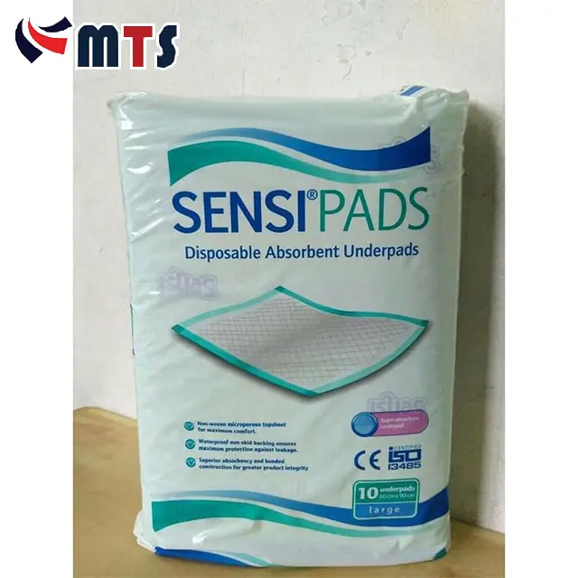 SENSI PADS SIZE L 10 Pcs UNDERPAD SENSI SENSIPAD 60x90cm POPOK DEWASA Kering 0