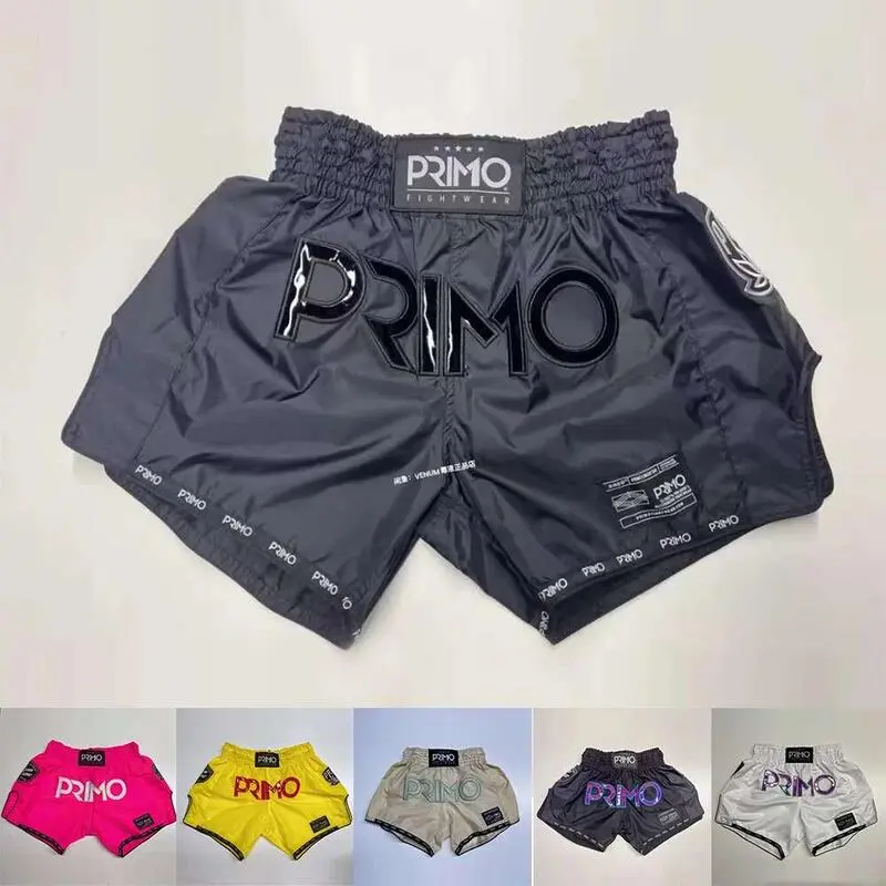 Original Training Muay Thai Gym Fighting Fiess Combat Sports Embroidery Style Bo Shorts Sweat Pants