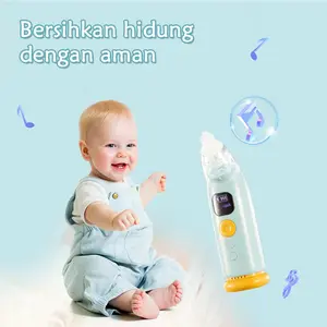 ALAT PENYEDOT INGUS BAYI ELEKTRIK - Dengan Musik & 3 Ujung Silikon Lembut, 9 Level Hisap  Aman & Nyaman untuk Bayi  Bebas BPA & Mudah Dibersihkan