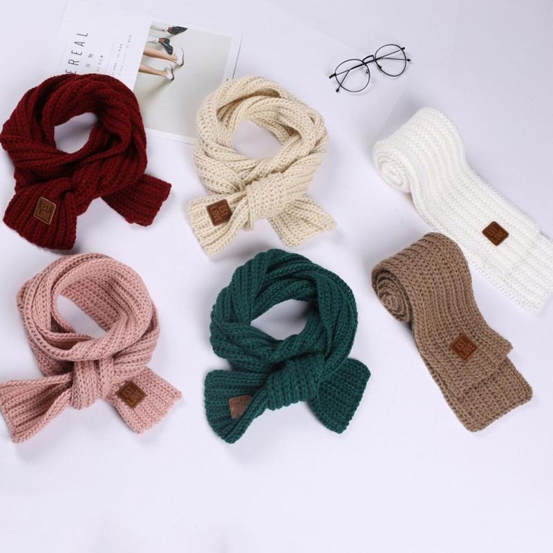 Product Introduction of Fashion Warm Kids Scarf Thick Outdoor Neck Warmer Cute Soft Knitted Scarf Baby Boys Girls 19