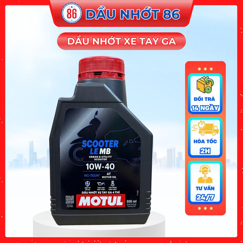 Dầu Nhớt Xe Tay Ga MOTUL SCOOTER LE 10W40 HC-TECH SL MB