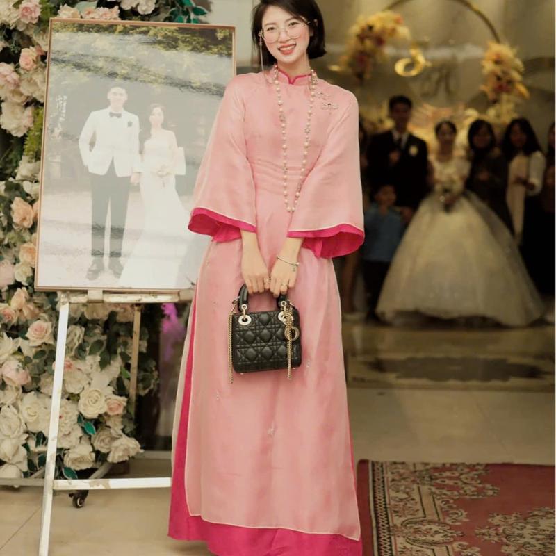  Áo dài Tố Như cách tân 4 tà von tơ mềm áo dài hot trend áo dài tiệc áo dài cô dâu Tết 2025 aodaisam - Thời trang Nữ dress women 