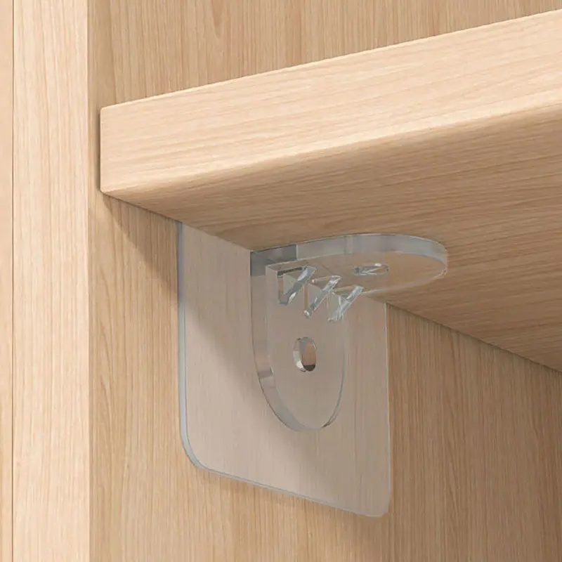 Chốt Hỗ Trợ Kệ, 10 Chiếc, Làm Bằng Nhựa, Kẹp Hỗ Trợ Kệ Tủ, Móc Treo Tường 7