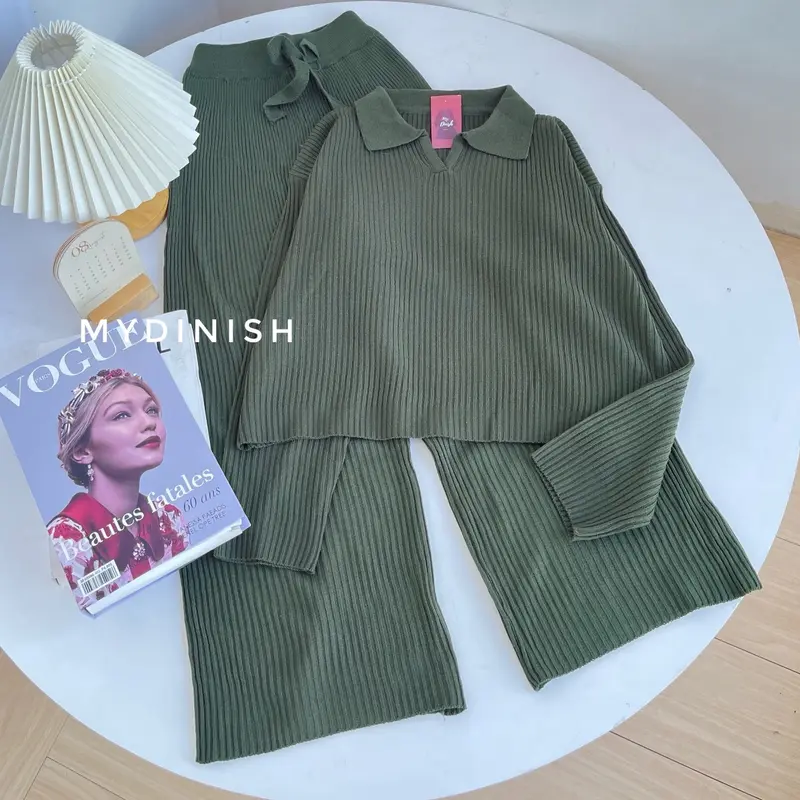 One set Geani - Stelan Rajut Wanita Terbaru Setelan 4