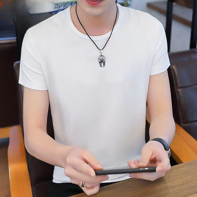 Product Introduction of Pure Cotton Summer New Men's Short-sleeved T-shirt Casual POLO Shirt with Versatile Lapel Short-sleeved Top acid  wash 12