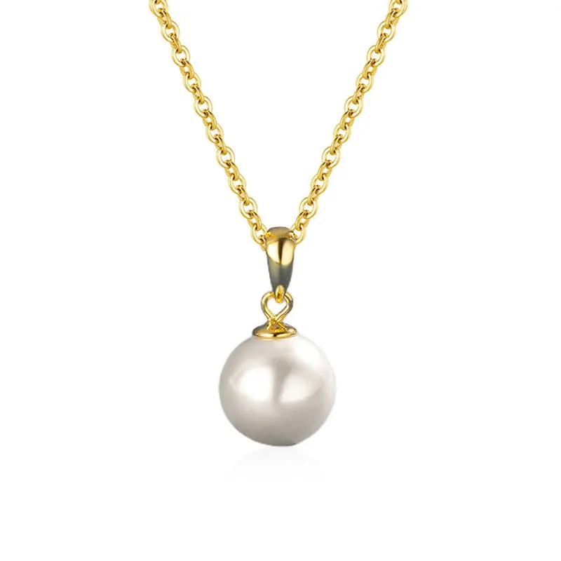 S925 Sterling Silver Pearl Necklace, Simple and Fashionable Clavicle Chain