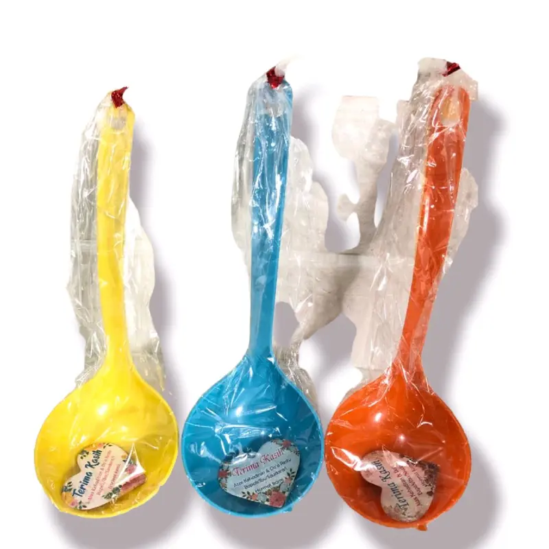 souvenir pernikahan isi 100 pcs centong irus warna Plastik Kitchenware 2