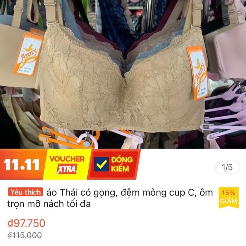 Aó Thái có gọng, đệm mỏng cup C, dáng quả đứng, ôm trọn mỡ nách 3