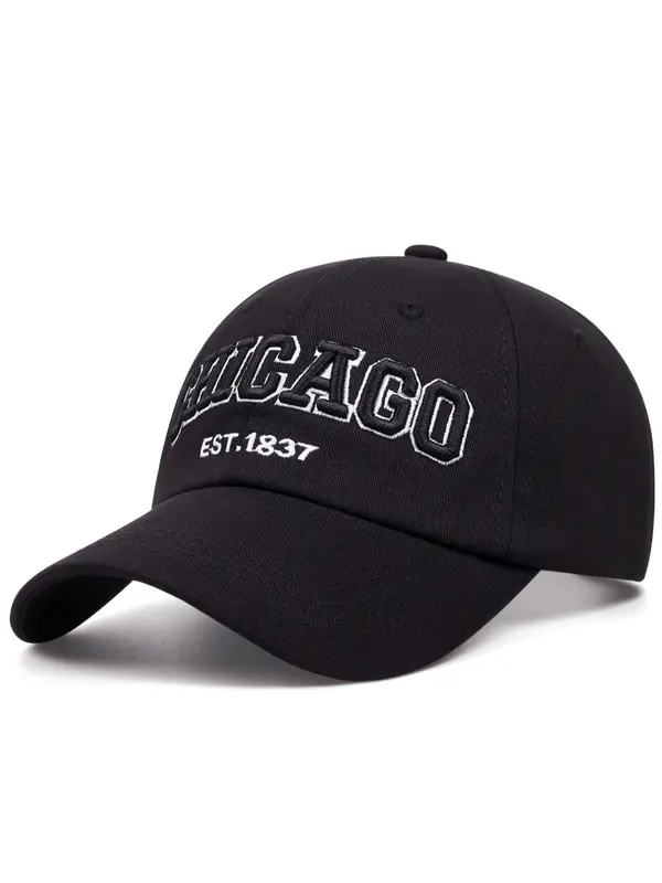 2024 Fashion Letter Graphic Embroidering Design Baseball Cap, Casual Sports Hats for Men and Women, Outdoor Sun Protection Headgear Trucker Hat 3