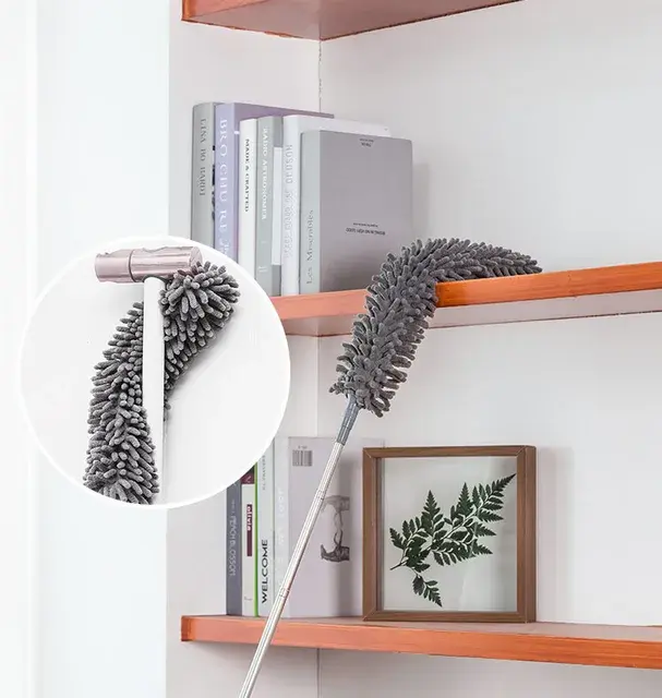 Kemoceng Microfiber  Panjang  Max 280cm Tarik Tekuk Pembersih Langit-Langit Rumah Bulu Microfiber 7