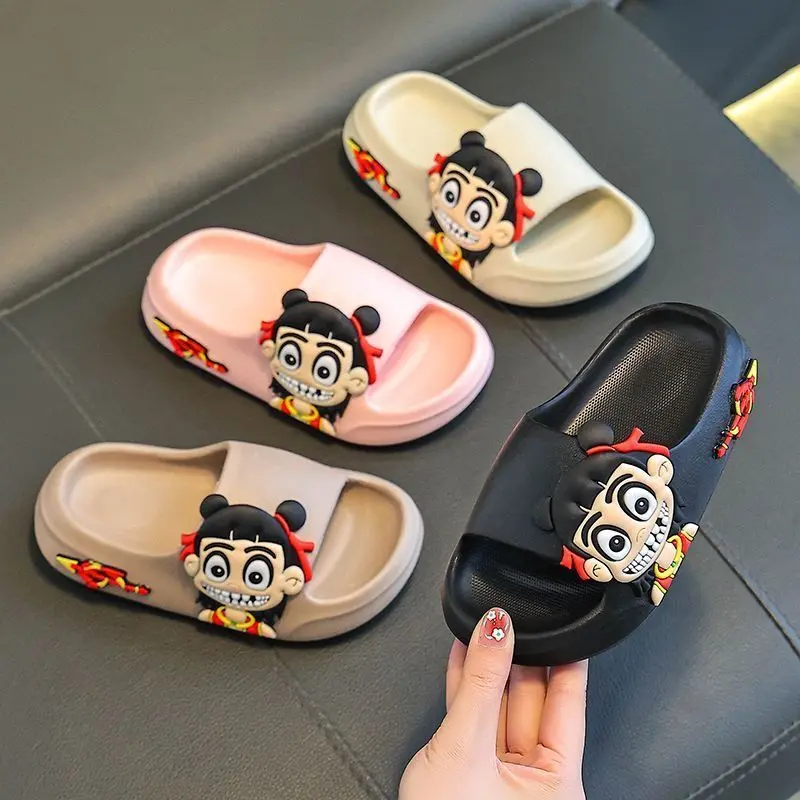 Dép Lê Trẻ Em, Thiết Kế Nezha Eva Hoạt Hình Dễ Thương, Dành Cho Nam Và Nữ, Thích Hợp Cho Mùa Hè, Tắm Hoạt Hình, Sử Dụng Trong Nhà Và Ngoài Trời, Không Trơn Trượt, Dép Em Bé Thời Trang, Dễ Phối Đồ Và Cá Tính 8
