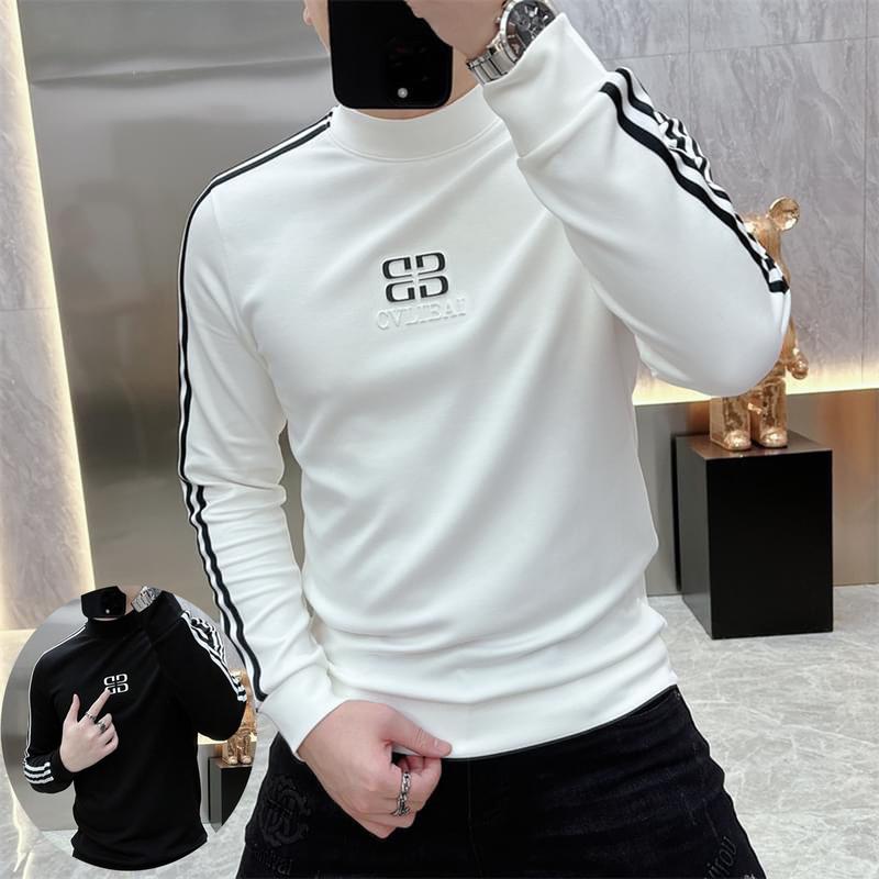 Áo thun tay dài form rộng nam nữ mẫu đẹp 2024 Menswear Cổ Tròn Trắng - Skymenfashion - Unisex