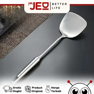 Alat Masak Spatula Sodet Irus Sendok Sayur Romania Stainless Steel Premium Pegangan Tahan Panas