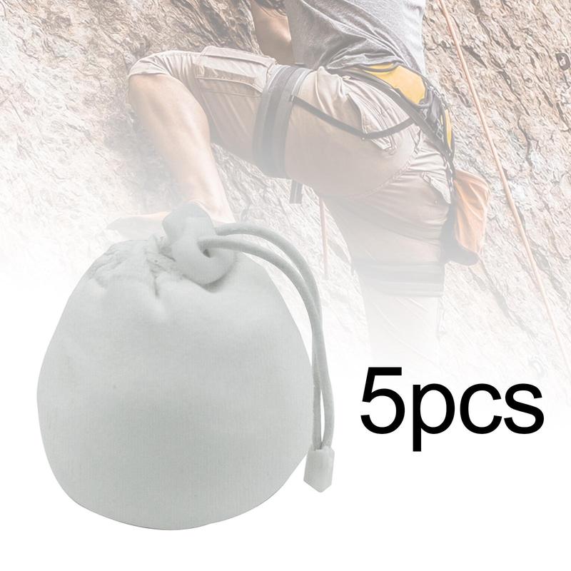 Product Introduction of 5 Pieces Chalk Ball Bag Drawstring Bag Nonslip Powder Packaging Sock Pouch for Workout Deadlifting Fitness Gymnastics Bouldering 13