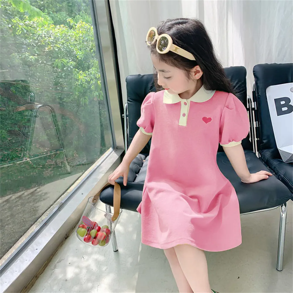 ralph lauren shirt dress pink Ralph Lauren Girls Striped Tier Shirt Dress in Pink