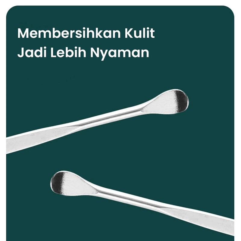 Korek Kuping 5 in 1 alat pembersih telinga Dewasa membersihkan kotoran ear cleaner anti karat aman 3