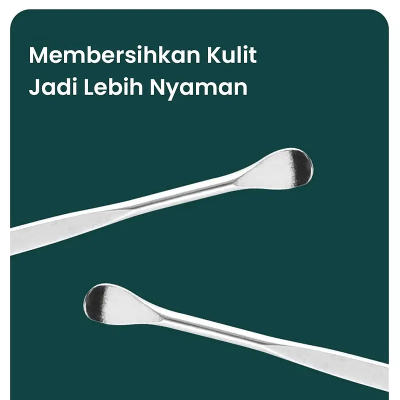 Korek Kuping 5 in 1 alat pembersih telinga Dewasa membersihkan kotoran ear cleaner anti karat aman 3