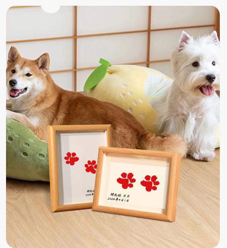 Product Introduction of Thẻ Dấu Dấu Chân Cho Thú Cưng, Thẻ Dấu Chân Cho Mèo Và Chó, Đồ Trang Trí Khung Ảnh Kỷ Niệm, In Chân Thú Cưng, Sản Phẩm Năm 2024 6
