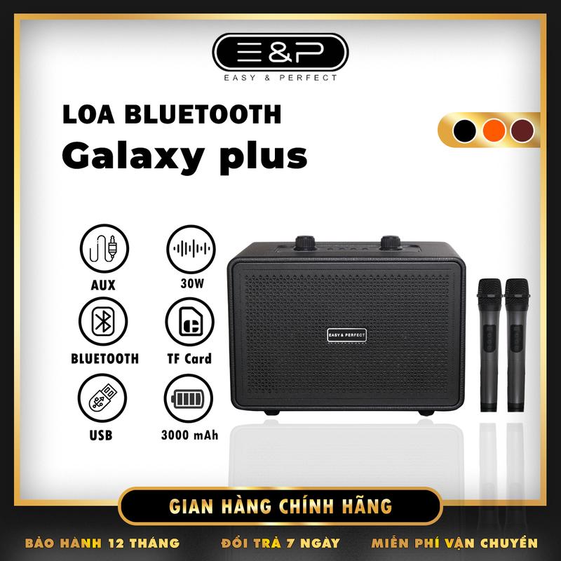 ENP x XẢ TỒN 96% Loa Bluetooth Karaoke GALAXYPLUS ĐEN Kèm 2 Micro Cao Cấp Chống Hú Hát Karaoke Cực Hay Chính Hãng BH 3 Tháng Nghe Nhạc