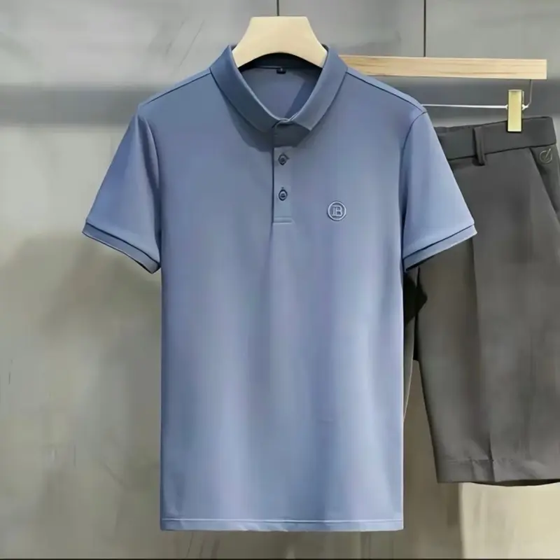 Áo polo nam nữ thêu chữ IB 5