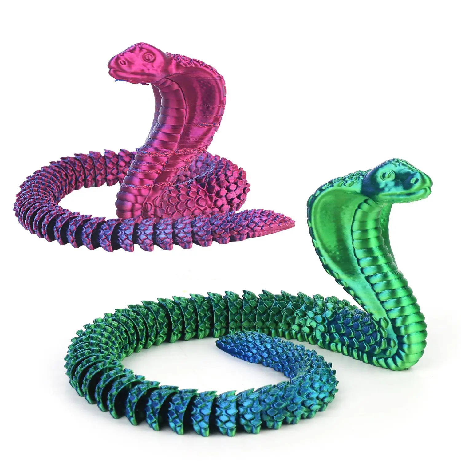 3D Printed Snake Toy, Creative Snake Toy, Stress Relief Toy, Decoration Ornament for Home Office, Birthday Gift for Friends
