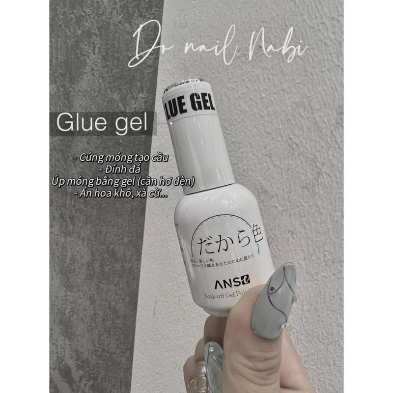  Glue gel 4 in 1 - úp móng bằng xgel cứng móng ẩn xà cừ hoa khô làm móng 
