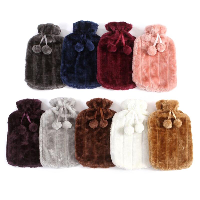 Product Introduction of Large 2L Hot Water Bottle Cover Soft Simulation Plush Cute Hot Water Bottle Cover Helps Keep Hot Water Bag Insulated Cover 39