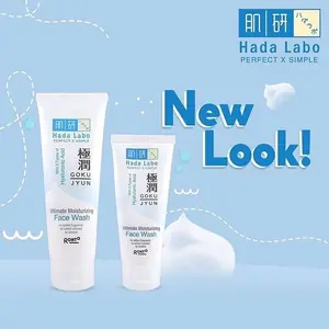 FACIAL WASH HADA LABO GOKUJYUN ULTIMATE MOISTURIZING 50gr 100gr Hadalabo