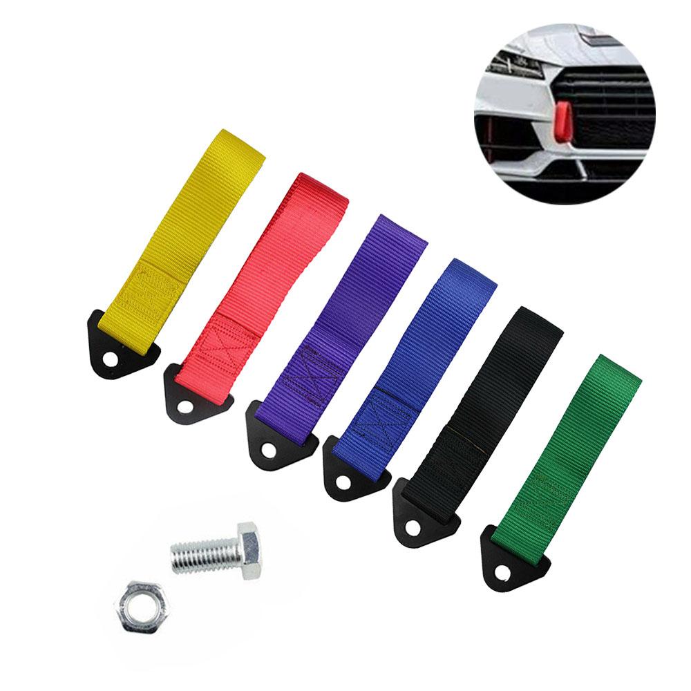 Car Tow Towing Strap Belt Hook Trailer Rope Bumper Racing Drift Rally ...