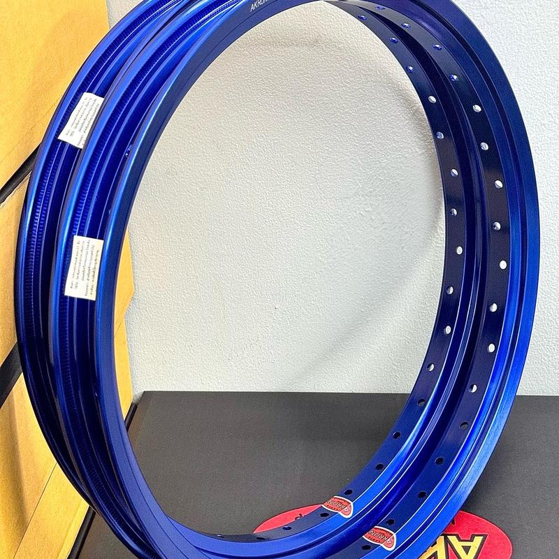 Cặp niềng Akront vuông xanh trơn Thái 1.4-1.4